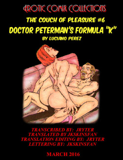 COUCH OF PLEASURE #6  DR. PETERMAN'S FORMULA "K" - ENGLISH TRANSLATION