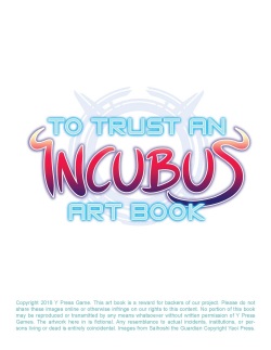 To Trust an Incubus Artbook